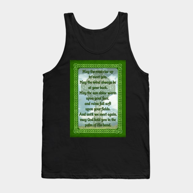 Green Irish Blessing Tank Top by Packrat